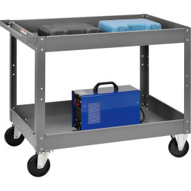 Global Industrial™ Steel Stock Cart w/2 Shelves 500 lb. Capacity 36""L x 24""W x 32""H