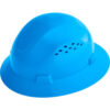 Jackson Safety Advantage Full Brim Hard Hat Vented 4-Pt. Ratchet Suspension Blue