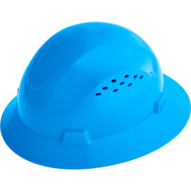 Jackson Safety Advantage Full Brim Hard Hat Vented 4-Pt. Ratchet Suspension Blue