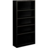 HON® Metal Bookcase Five-Shelf 34-1/2""W x 12-5/8""W x 71""H Black