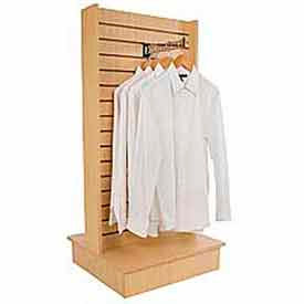 2-Way Slatwall Merchandiser 25-1/2""W x 24""D x 54""H - Maple