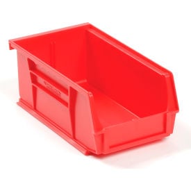 Global Industrial™ Plastic Stack & Hang Bin 4-1/8""W x 7-3/8""L x 3""H Red
