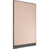 Interion® Non-Electric Office Partition Panel with Raceway 48-1/4""W x 100""H Tan