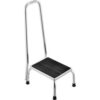 Global Industrial™ Medical Step Stool With Handrail Non-Skid Rubber Footstool Platform
