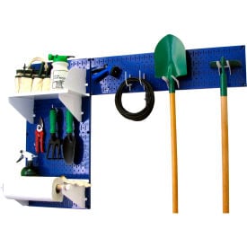 Wall Control Pegboard Garden Tool Board Organizer Blue/White 48"" X 32"" X 9""