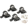 2"" Swivel Locking Caster Kit For Global Industrial™ Network Data Rack Enclosure Cabinet