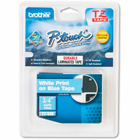 Brother® P-Touch® TZ Labeling Tape 3/4""W White on Blue