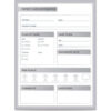 Ghent Patient Room Graphic Whiteboard - Dry Erase Surface - 3' x 4' - Silver Frame