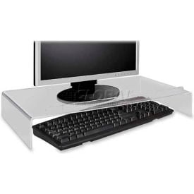 Kantek AMS300 Acrylic Monitor Stand/Keyboard Storage Clear