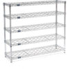 Nexel® Wine Bottle Rack - 45 Bottle 36""W x 14""D x 42""H Chrome