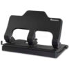 Universal One 30-Sheet Three-Hole Power Assist Punch Black