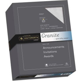Southworth® Granite Specialty Paper 914C 8-1/2"" x 11"" Gray 1/Box