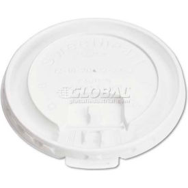 SOLO® Liftback & Lock Tab Cup Lids for Foam Cups 10 oz White 1000/Carton