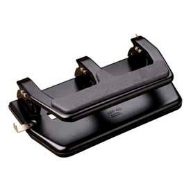 Master® MP40 3-Hole Punch 30 Sheet Capacity Black