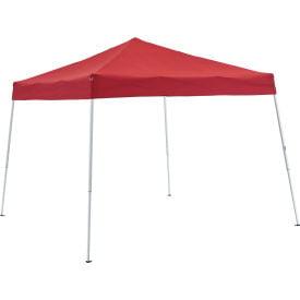 Global Industrial™ Portable Pop-Up Canopy Slant-Leg 10'L x 10'W x 8'11""H Red