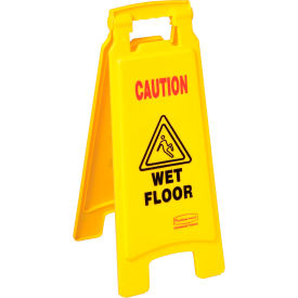 Rubbermaid® 6112-77 Floor Sign 2 Sided - Caution Wet Floor