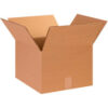 Global Industrial™ Heavy Duty Cardboard Corrugated Boxes 14""L x 14""W x 10""H Kraft