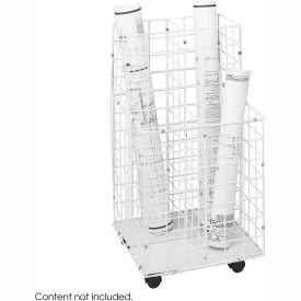Safco® Wire File Roll Storage with 4 Compartment 16-1/4""W White