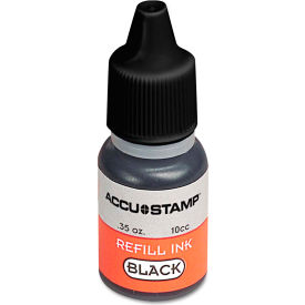 COSCO ACCU-STAMP Gel Ink Refill Black 0.35 oz. Bottle