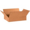Global Industrial™ Flat Cardboard Corrugated Boxes 18""L x 12""W x 4""H Kraft