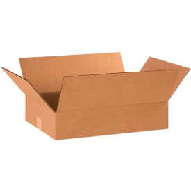 Global Industrial™ Flat Cardboard Corrugated Boxes 18""L x 12""W x 4""H Kraft