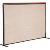 Interion® Deluxe Freestanding Office Partition Panel 60-1/4""W x 43-1/2""H Tan