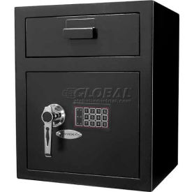 Barska Large Keypad Depository Safe AX11930 - 15-5/16""W x 13-1/2""D x 19""H Black