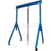 Adjustable Height Steel Gantry Crane 10'W x 8'7""-14'1""H 6000 Lb. Capacity