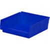 Global Industrial™ Plastic Nesting Storage Shelf Bin 11-1/8""W x 11-5/8""L x 4""H Blue
