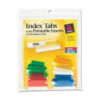 Avery® Self-Adhesive Index Tabs with Printable Inserts 1"" Width Assorted 25 Tabs/Pack