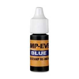 U.S. Stamp & Sign Ink Refill For Pre-Inked Stamp-Ever® Stamps 0.24 fl. oz. Bottle Blue