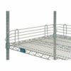 Nexel® Nexelate® Silver Epoxy Wire Ledge 54""W x 4""H