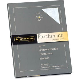 Southworth® Parchment Specialty Paper P964CK336 8-1/2"" x 11"" Blue 100/Pack