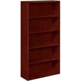 HON® Bookcase Five-Shelf 36""W x 13-1/8""D x 71""H Mahogany - 10500 Series