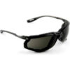 3M™ Virtua™ Safety Glasses with Foam Gasket Black Frame Gray Lens