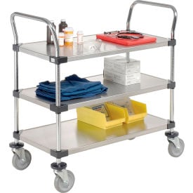 Nexel® Stainless Steel Utility Cart w/3 Shelves 800 lb. Capacity 36""L x 24""W x 38""H