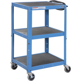 Global Industrial™ Steel Audio Visual & Instrument Cart - Blue