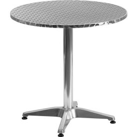 Flash Furniture 27.5"" Round Aluminum Indoor-Outdoor Table with Base