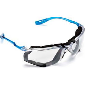 3M™ Virtua™ Safety Glasses with Foam Gasket Blue Frame Clear Lens