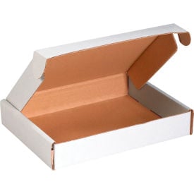Global Industrial™ Corrugated Tab Lock Literature Mailers 12""L x 8""W x 2-3/4""H White