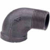 2 In. Black Malleable Street 90 Degree Elbow 150 PSI Lead Free