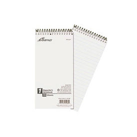 Reporter's Gregg Ruled Spiral Wirebound Notebook 4x8 70 White Sheets/Book