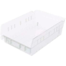 Akro-Mils Plastic Nesting Storage Shelf Bin 30150 - 8-3/8""W x 11-5/8""L x 4""H Clear