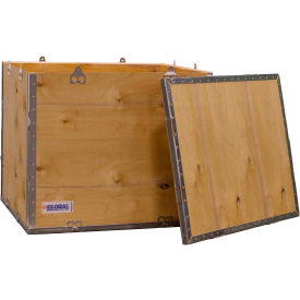 Global Industrial™ 4 Panel Shipping Crate w/ Lid 23-1/4""L x 19-1/4""W x 19-1/2""H