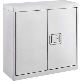 Global Industrial™ Wall Mount Storage Cabinet 30""Wx12""Dx30""H Assembled 304 Stainless Steel