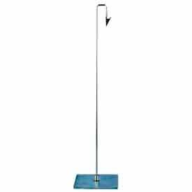 42""H Metal Sign Holder W/ Down Position Clip - Satin Nickel