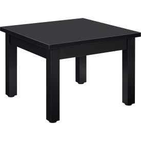 Interion® Wood End Table - 24"" x 24"" - Black