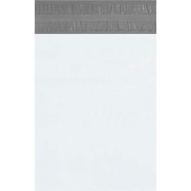 Global Industrial™ Returnable Poly Mailers 12""W x 15-1/2""L 2.5 Mil White 100/Pack