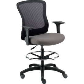 Interion® Mesh Back Task Stool Gray