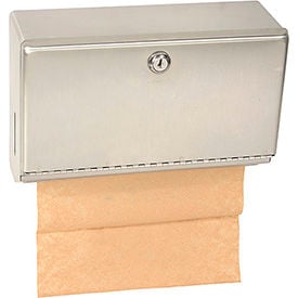 Bobrick® ClassicSeries™ Horizontal Folded Paper Towel Dispenser W/Tumbler Lock Stainless